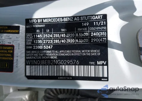 2022 Mercedes-Benz Glc 300 4Matic Coupe from USA, damaged, VIN W1N0J8EB2NG029576